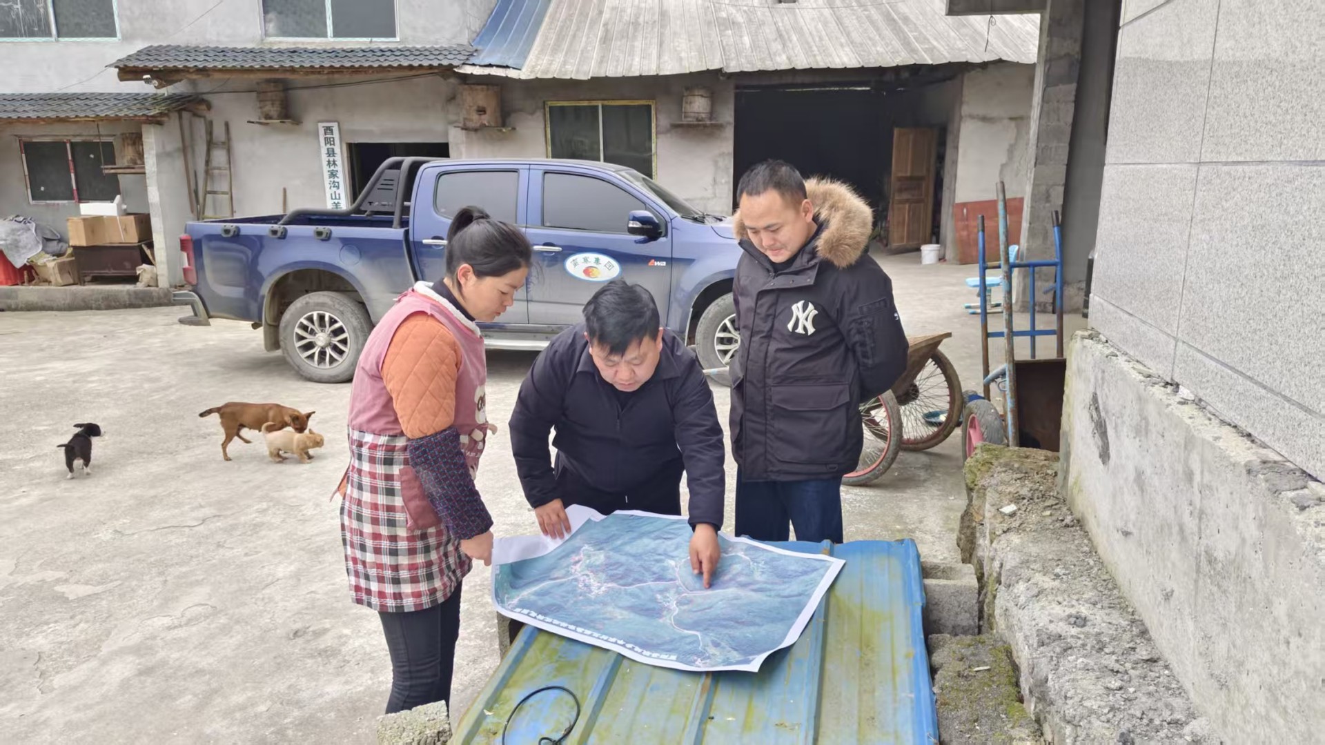 12.4腴地乡丰家村三组集体林地流转图斑边界核实与面积分户